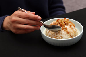 Coconut Rice with Apple Syrup