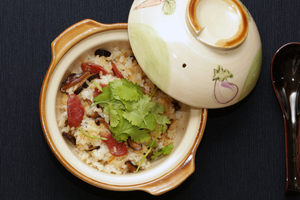 Asian Sausages with Rice